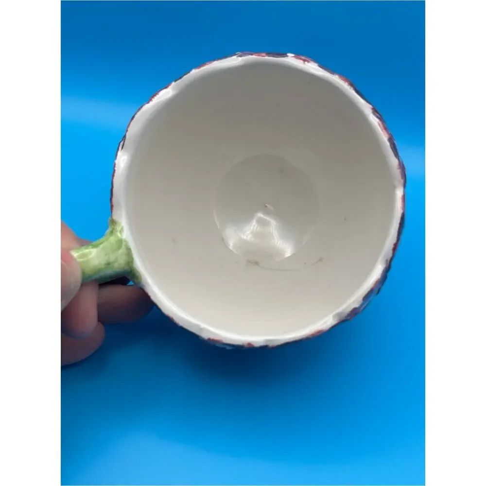 Vintage Mottahedeh Musee Des Arts Decoratifs Paris Flower Majolica Cup